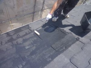 屋根　シーラー塗装