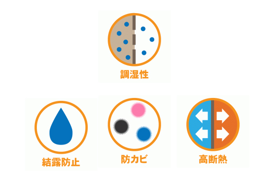 湿度を自動で調節する珪藻土